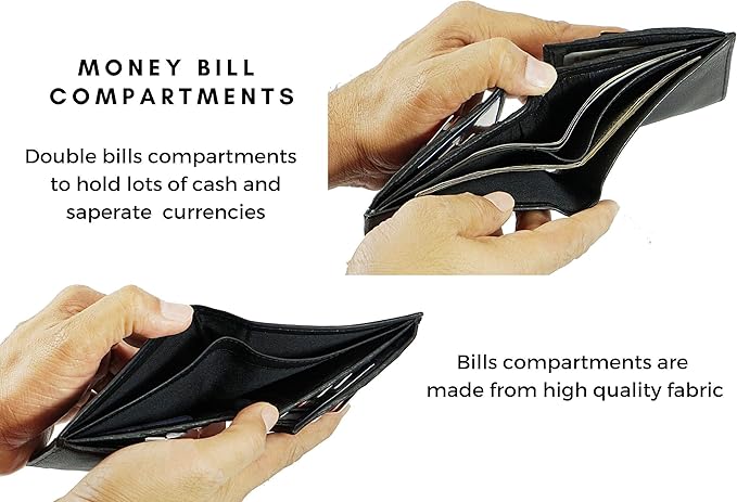 Cow Leather Thick Dual Credit Card Wallet